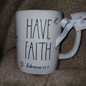 Rae Dunn White 'Have Faith' Mug